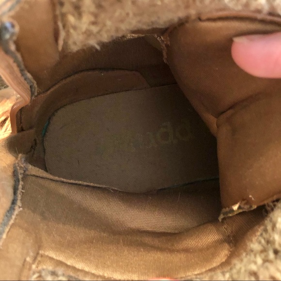 MUDD brown zip up combat boots - Picture 10 of 11